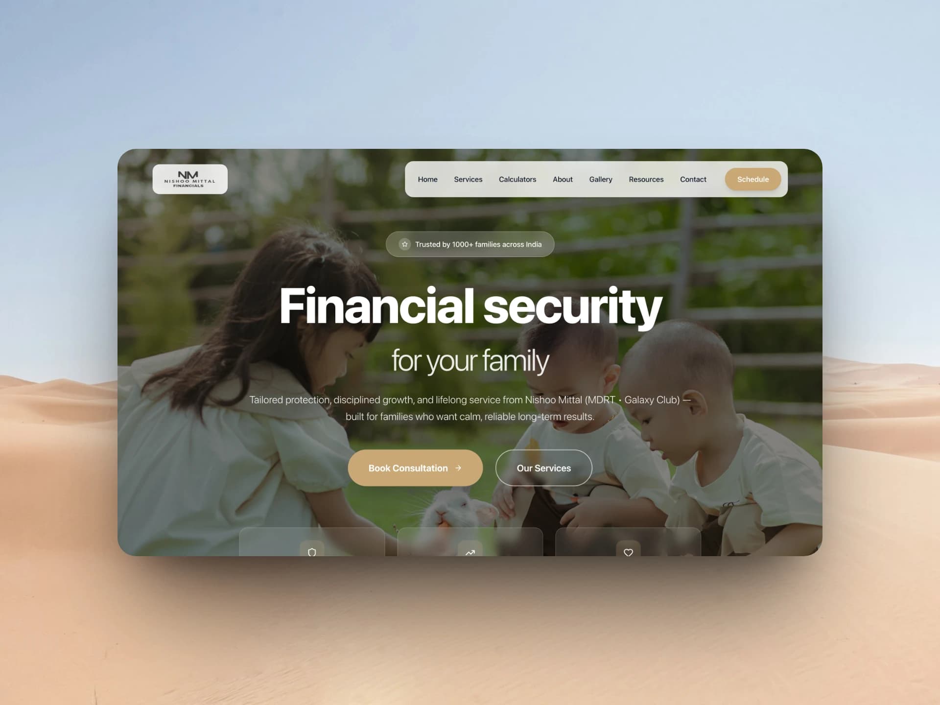 Nishoo Mittal Financial Planning website showcase